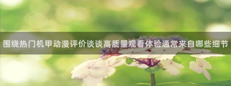 奇漫屋漫画中文在线：围绕热门机甲动漫评价谈谈高质量观看体验通常来自哪些细节配图